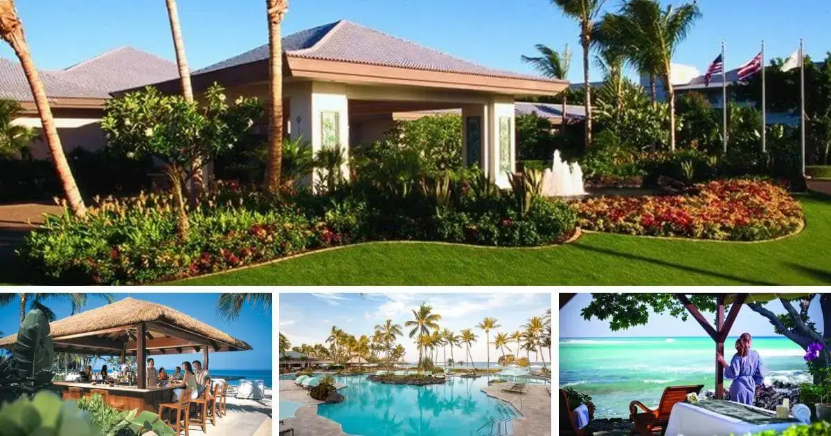 Luxurious beachfront view at Fairmont Orchid, a premier 5-star hotel in Hawaii.