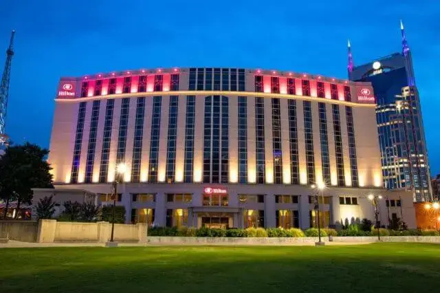 Luxurious suite at Hilton Nashville Downtown with modern amenities