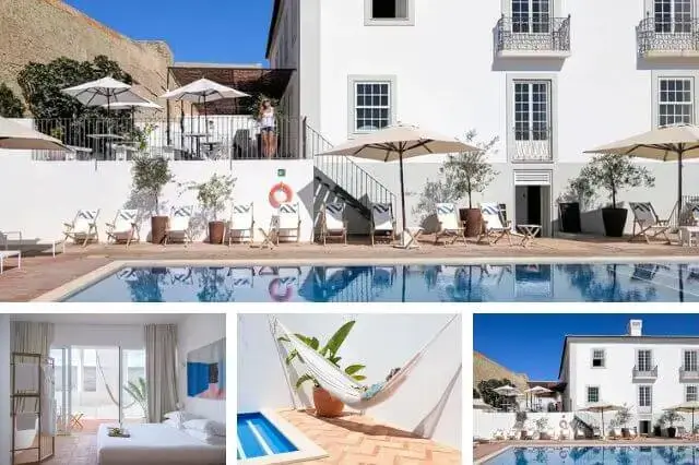 Casa Mãe, a luxury 5-star hotel in Portugal, featuring minimalist design, a rooftop pool, and organic orchard in Lagos.