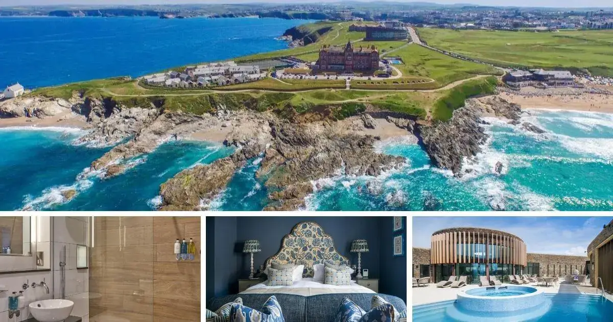 Victorian luxury at The Headland Hotel in Cornwall, a 5 star hotel overlooking Fistral Beach with top-notch amenities.