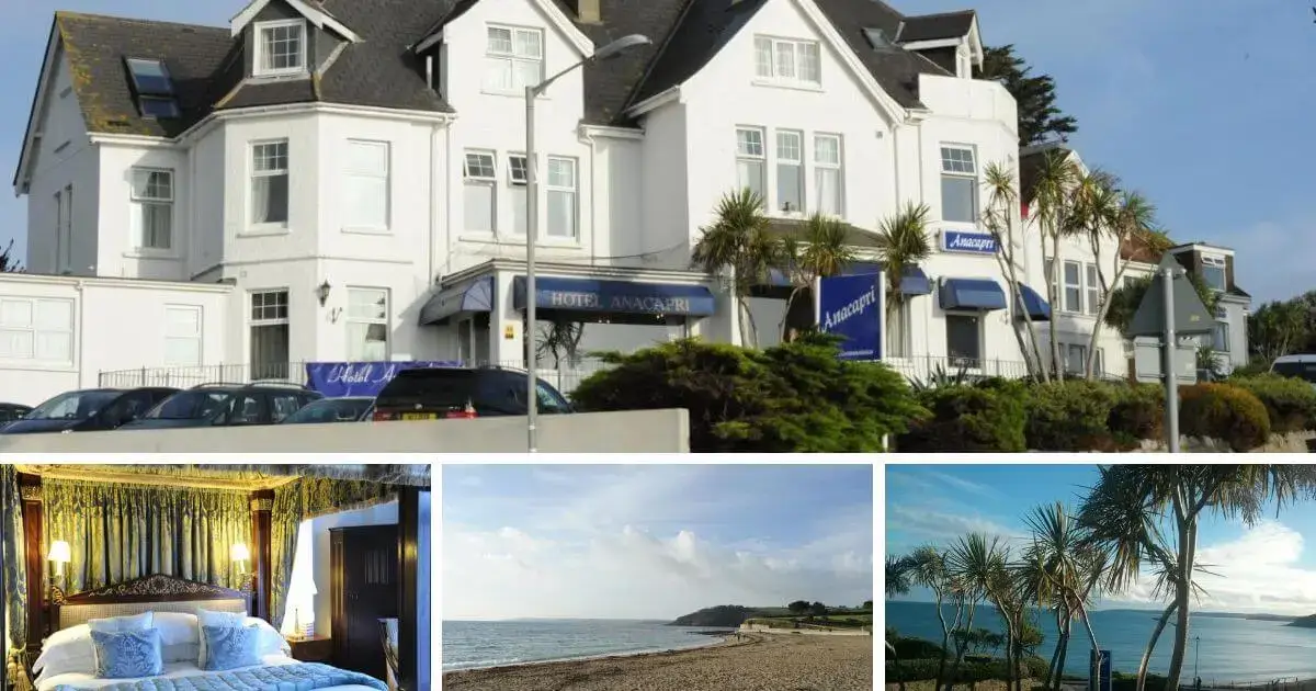 View of Anacapri bed & breakfast with stunning sea views over Falmouth Bay, offering luxury accommodations and a prime location among 5 star hotels in Cornwall.