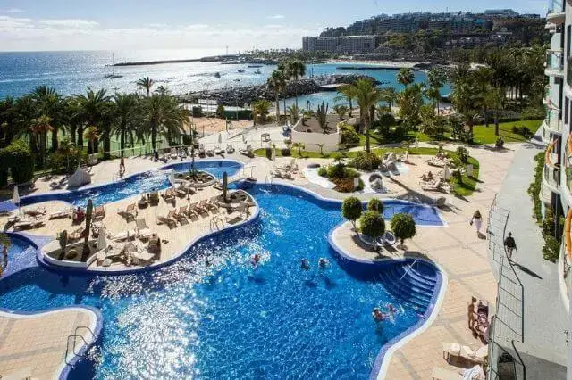 Stunning view of the Radisson Blu Resort in Gran Canaria, a premier 5-star hotel.